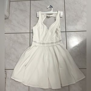 White dress with lace waist band - size 7/8 by B. Darlin